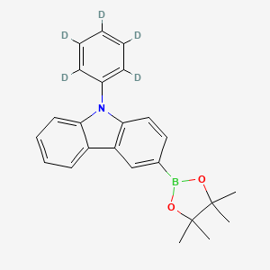 9-(phenyl-2,3,4,5,6-d5)-3-(4,4,5,5-tetramethyl-1,3,2-dioxaborolan-2-yl)-)(9H-Carbazole