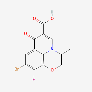 9-Bromo-10-fluoro-2,3-dihydro-3-methyl-7-oxo-7H-pyrido[1,2,3-de]-1,4-benzoxazine-6-carboxylic acid