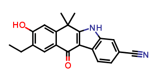 9-Ethyl-6,11-dihydro-8-hydroxy-6,6-dimethyl-11-oxo-5H-benzo[b]carbazole-3-carbonitrile