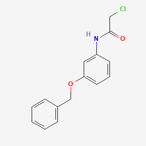 Acetamide, 2-chloro-N-[3-(phenylmethoxy)phenyl]-