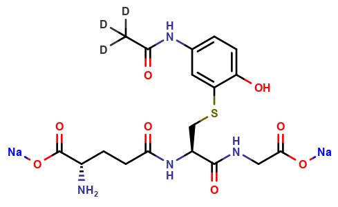 Acetaminophen Glutathione-d3 Disodium Salt
