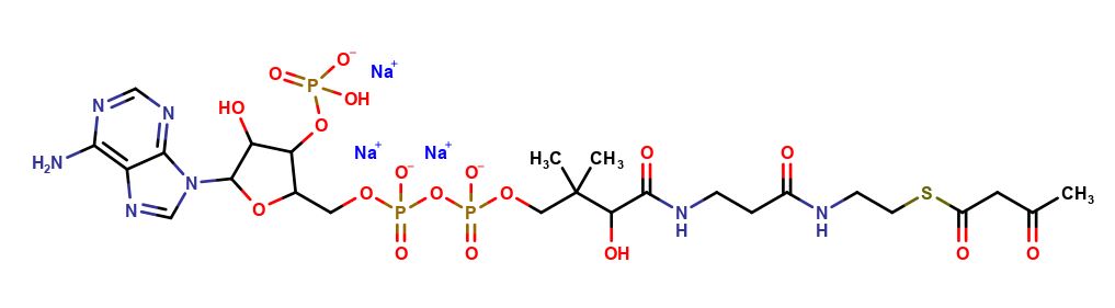 Acetoacetyl coenzyme A trisodium salt tetrahydrate