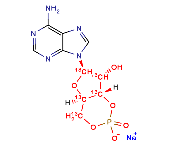 Adenosine-13C5 cyclic monophosphate sodium salt