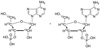Adenosine Monophosphate (mixture of 2�(3�)-phosphate isomers)-13C5 Sodium Salt
