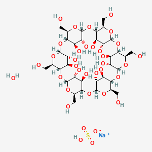 Alpha-cyclodextrin sulfate sodium salt (DS~12)