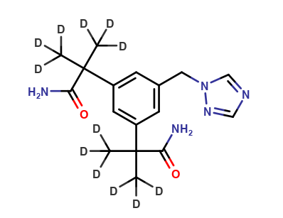 Anastrozole Diamide-d12