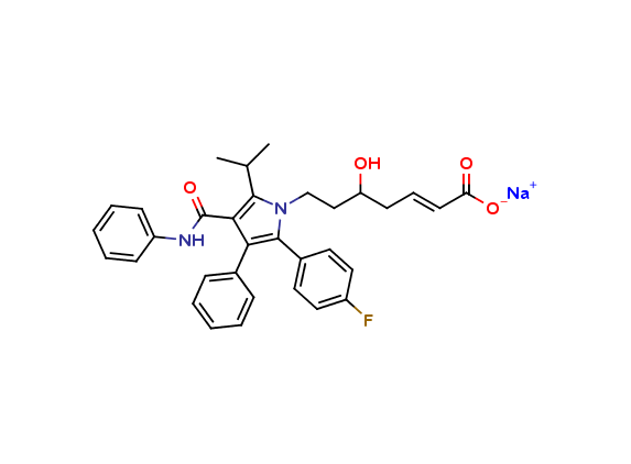 Atorvastatin 3-Deoxyhept-2Z-Enoic Acid Sodium Salt
