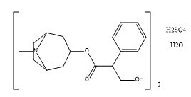 (±)-tropate 1αH,5αH-Tropan-3α-ol sulfate hemihydrate