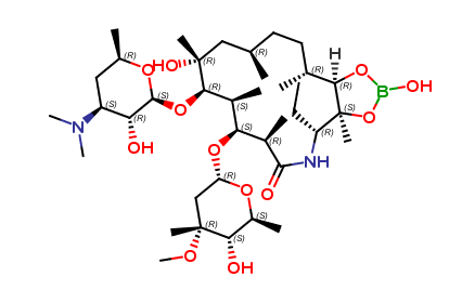 Azaerythromycin A 11,12-hydrogen borate