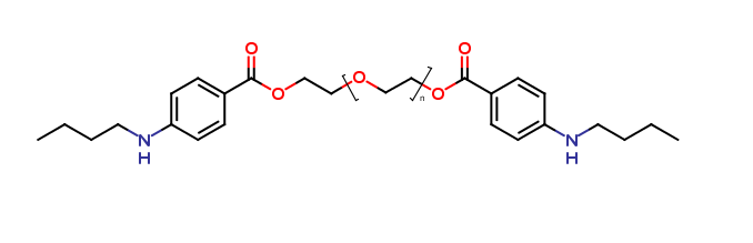 BIS(P-n-butylamino benzoic acid) Polyethylene glycol ester