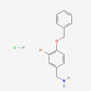Benzenemethanamine, 3-bromo-4-(phenylmethoxy)-, hydrochloride