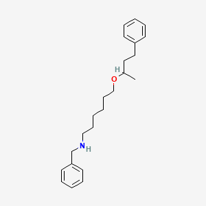 Benzenemethanamine, N-[6-(1-methyl-3-phenylpropoxy)hexyl]-