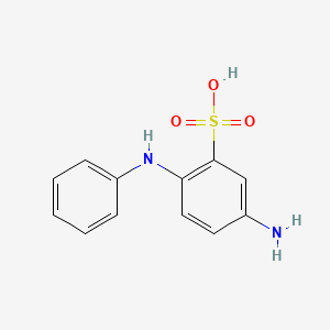 Benzenesulfonic acid, 5-amino-2-(phenylamino)-
