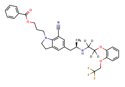Benzoyl Silodosin Nitrile-d4 Impurity