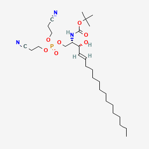 Bis(2-cyanoethyl)-1-(N-tert-butyloxycarbonyl)-D-erythro-D-sphingosine-1-phosphate