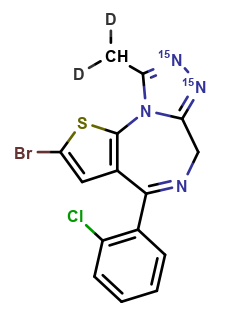 Brotizolam-D₂ (Major) ¹⁵N₂