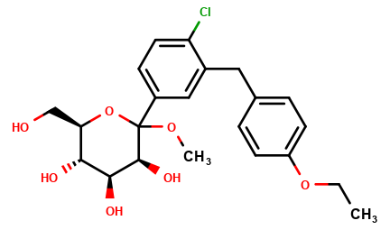C2 epimer of Methoxy Dapagliflozin impurity