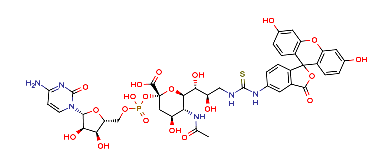 CMP-9-fluoresceinyl-NeuAc