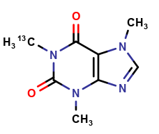 Caffeine-monomethyl-13C