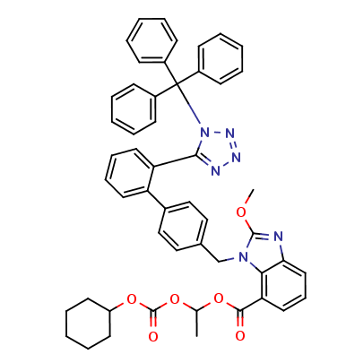Candesartan Cilexetil N1-Trityl Methoxy Analog