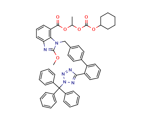 Candesartan Cilexetil N2-Trityl Methoxy Analog