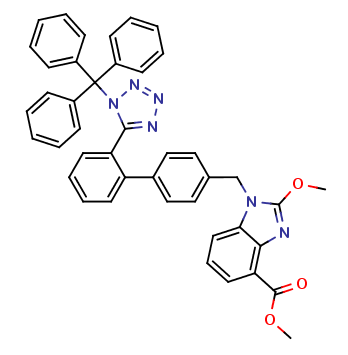 Candesartan Methyl Ester N1-Trityl Methoxy Analog