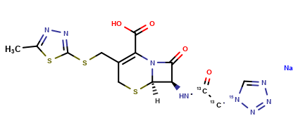 Cefazolin-13C2,15N Sodium Salt