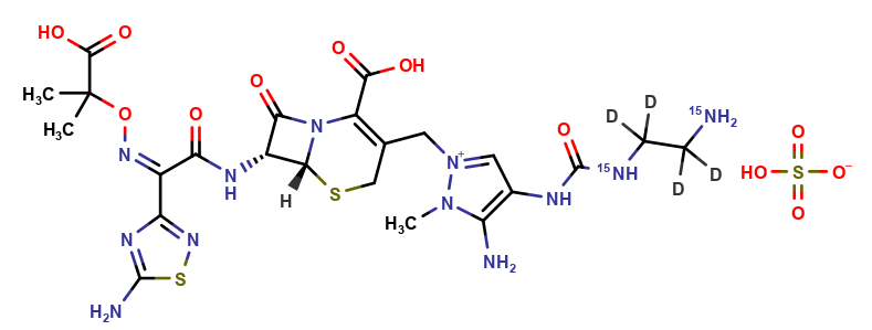Ceftolozane Sulfate -15N2-D4