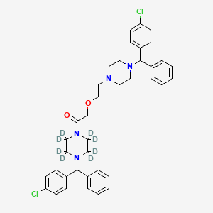 Cetirizine 1-[(4-Chlorophenyl)phenylmethyl]piperazine Amide-d8