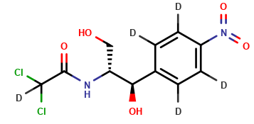 Chloramphenicol D5 (phenyl-d4 acetamide-2-d)