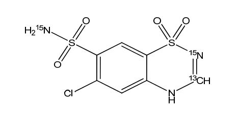 Chlorothiazide 13C,15N2