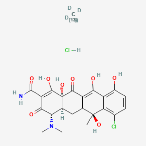 Chlortetracycline-13C-d3 Hydrochloride (Technical Grade)