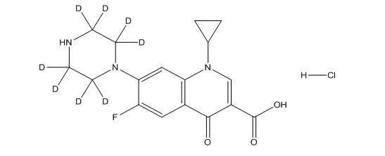 Ciprofloxacin D8 Hydrochloride