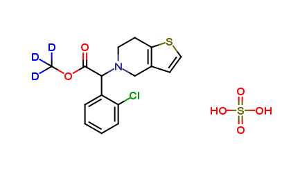 Clopidogrel 13CD3 Hydrogen Sulfate