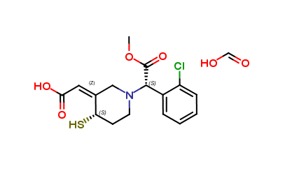 Clopidogrel Thiol Metabolite H3 Isomer Formate Salt