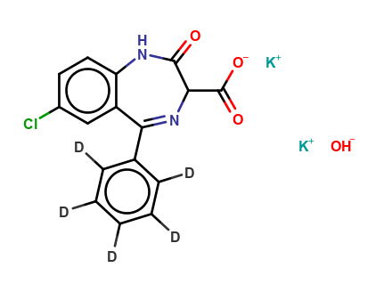 Clorazepic Acid-D5 Dipotasium Salt