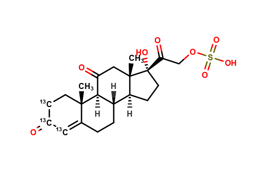 Cortisone-[13C3]-21-sulfate (Solution)