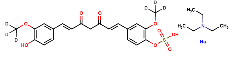 Curcumin sulfate-D6 triethylamine Sodium salt