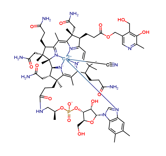 Cyanocobalamin-d-carbonic acid pyridoxine ester