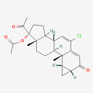 Cyproterone acetate for peak identification