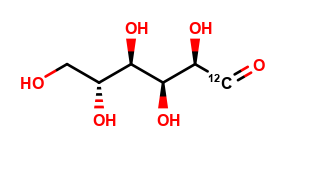 D-[1-12C]glucose (13C depleted at C1)