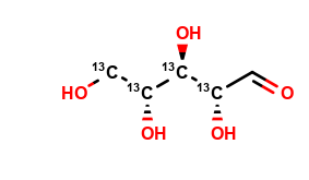 D-Ribose-2,3,4,5-13C4