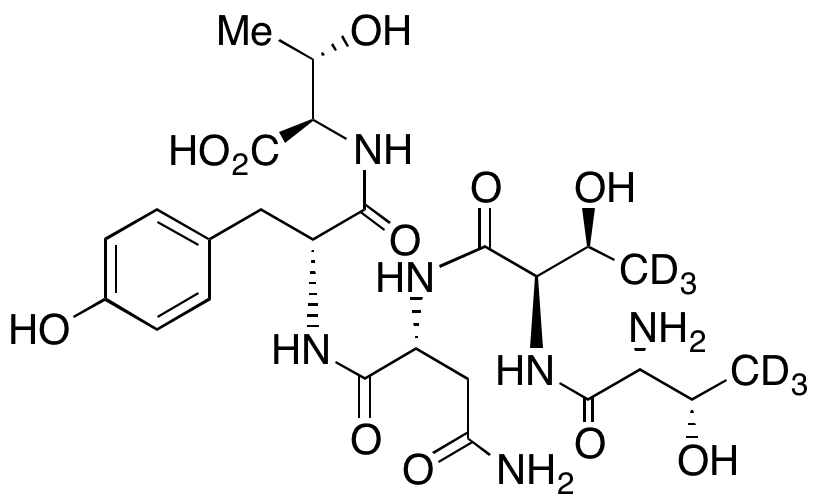 D-Threonyl-d3-D-threonyl-d3-D-asparaginyl-D-tyrosyl-D-Threonine