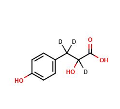 DL-p-Hydroxyphenyllactic Acid-d3