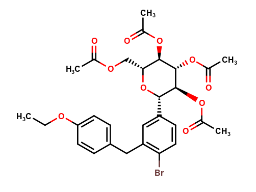 Dapagliflozin 4-bromo tetraacetate impurity