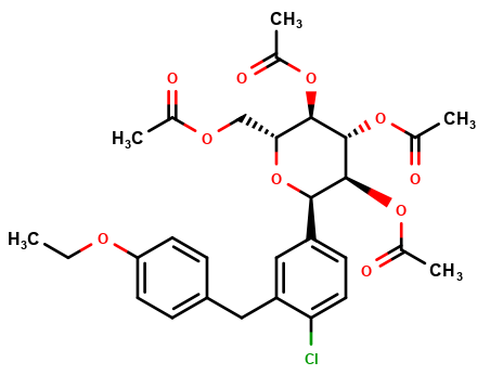 Dapagliflozin Alpha isomer tetraacetate