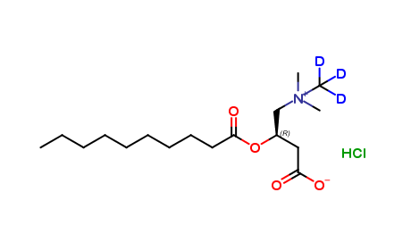 Decanoyl-L-carnitine-d3 HCl (N-methyl-d3)