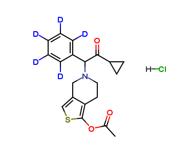 Defluoro Prasugrel-d5 Hydrochloride