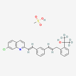 Des[3-[[(1-Carboxymethyl)cyclopropyl]methyl]thio]-2-propenyl Montelukast-d6 Mesylate