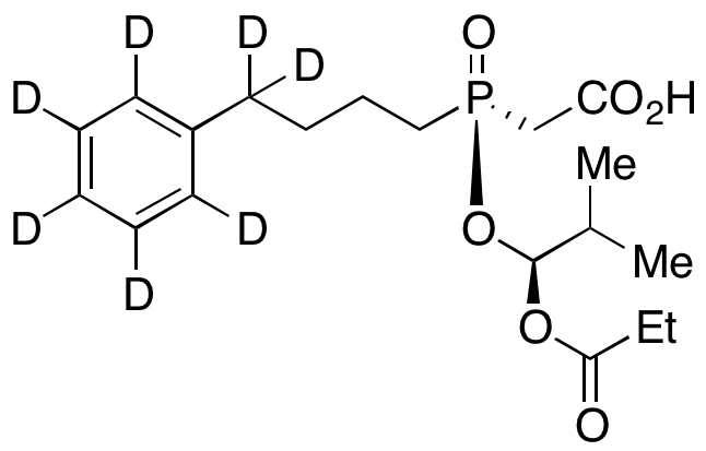 Des(4-cyclohexyl-L-proline) Fosinopril Acetic Acid-d7